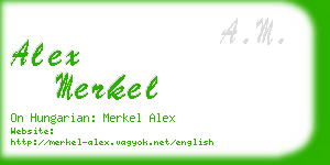 alex merkel business card